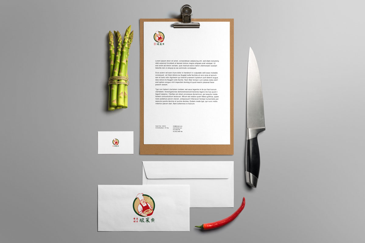 胖哥酸菜魚VI效果圖